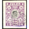 1904. Julemærke med Stj. II THYBORØN (Daka 1363)