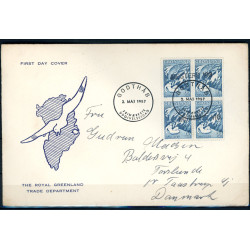 1956. Havets Moder. FDC stemplet MESTERS VIG MED AFA nr. 39