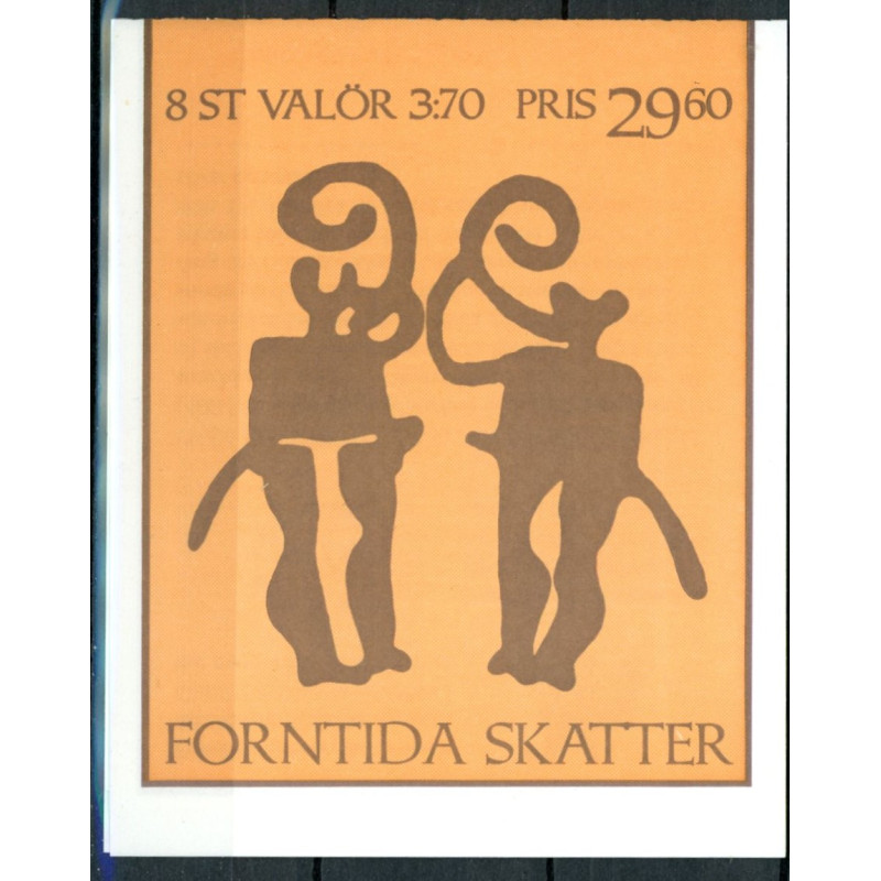 Sverige 1995. Fortidens skatte, AFA 1837-40, postfrisk stemplet  hæfte FDC
