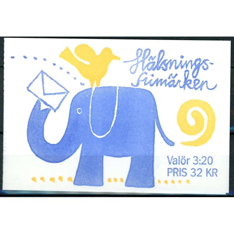 Sverige. 1994. Brevhilsner. AFA nr. 1764-67 postfrisk sammentryk Stemplet hæfte FDC parstykkke SWEDEN **/o