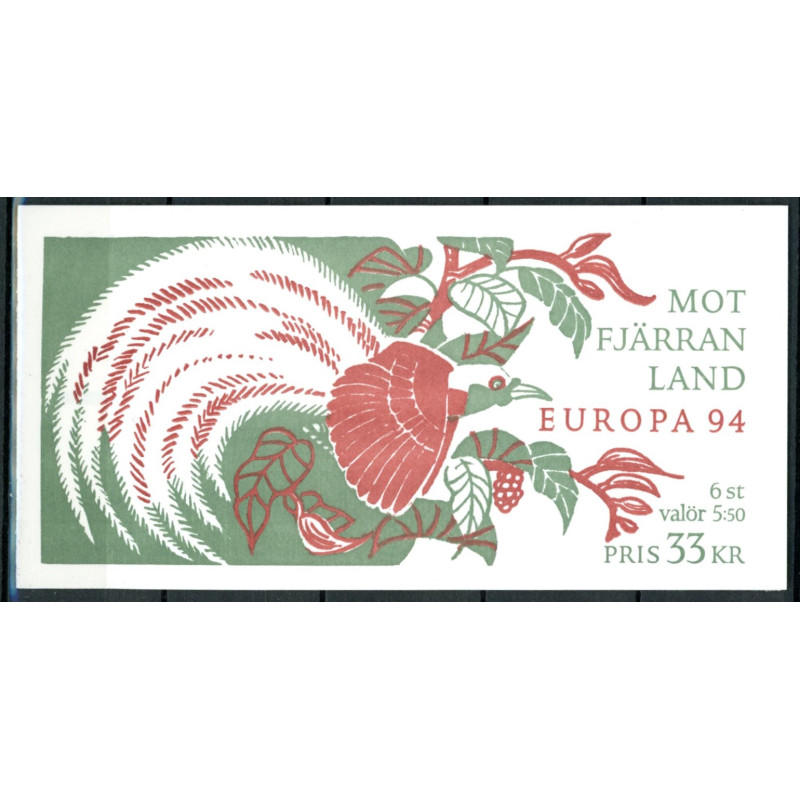 Sverige. 1994. Europamærker / CEPT. AFA nr. 1770-72 postfrisk miniark Stemplet hæfte FDC parstykkke SWEDEN **/o