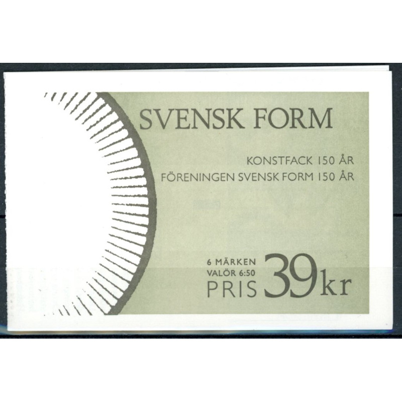 Sverige. 1994. Svensk design. AFA nr. 1758-63 postfrisk sammentryk Stemplet hæfte FDC parstykkke SWEDEN **/o