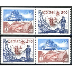 Sverige. 1993. Havopmålning. AFA nr. 1725-26 postfrisk sammentryk Stemplet hæfte FDC parstykkke SWEDEN **/o