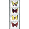 Sverige. 1993. Sommerfugle. AFA nr. 1706-09 postfriske sammentryk Stemplet hæfte FDC parstykkke SWEDEN **/o