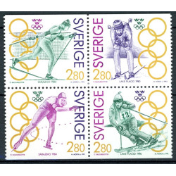 Sverige. 1992. Guldmedajlevinder. AFA nr. 1636-39  postfrisk 4-blok Stemplet hæfte FDC parstykkke SWEDEN **/o