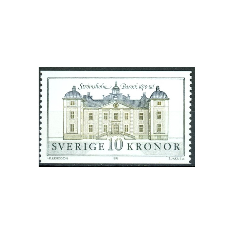 Sverige. 1991. Strömsholm slot. AFA nr. 1620  postfrisk Stemplet hæfte FDC parstykkke SWEDEN **/o