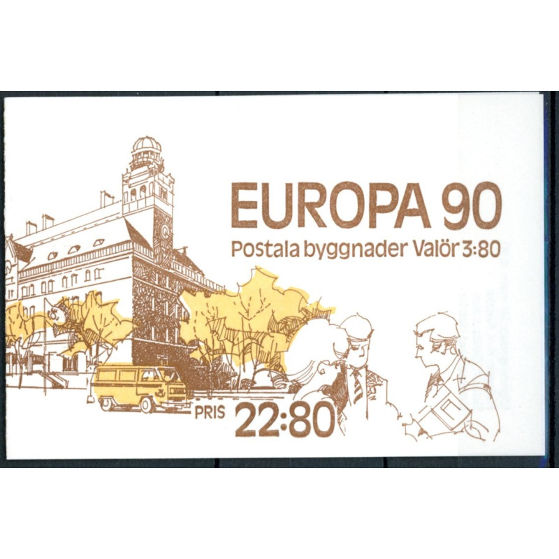 Sverige. 1990. Europamærker / CEPT. AFA nr. 1548-49 postfrisk hæfte Stemplet hæfte FDC parstykkke SWEDEN **/o