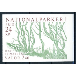 Sverige. 1989. Nationalparker. AFA nr. 1519-20 postfrisk hæfte Stemplet hæfte FDC parstykkke SWEDEN **/o
