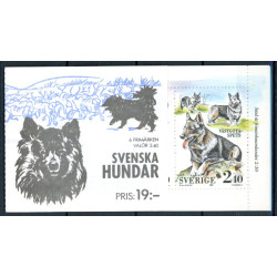 Sverige. 1989. Svenske hunde. AFA nr. 1516-18 postfrisk miniark Stemplet hæfte FDC parstykkke SWEDEN **/o