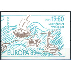 Sverige. 1989. Europamærker / CEPT. AFA nr. 1500-01 postfrisk hæfte   Stemplet hæfte FDC parstykkke SWEDEN **/o