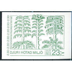 Sverige. 1989. Den truede faune. AFA nr. 1484-89 postfrisk Stemplet hæfte FDC parstykkke SWEDEN **/o