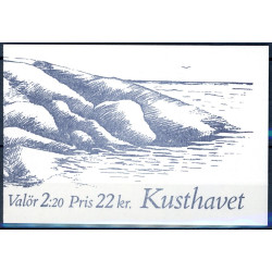 Sverige. 1988. Truede dyr fra kystområder. AFA nr. 1449-50 postfrisk Stemplet hæfte FDC parstykkke SWEDEN **/o