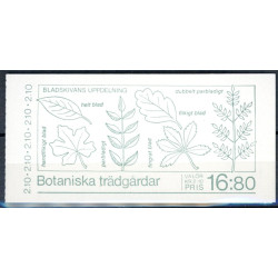 Sverige. 1987. Botaniske haver. AFA nr. 1423-26 postfrisk 4-stribe Stemplet hæfte FDC parstykkke SWEDEN **/o