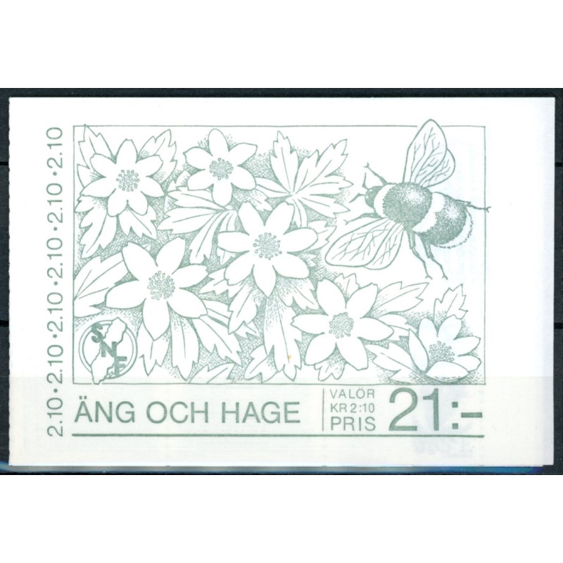 Sverige. 1987. Mark og eng. AFA nr. 1403-04 postfrisk hæfte Stemplet hæfte FDC parstykkke SWEDEN **/o