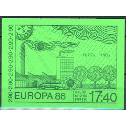 Sverige. 1986. Europamærker / CEPT. AFA nr. 1377-78 postfrisk  Stemplet hæfte FDC parstykkke SWEDEN **/o
