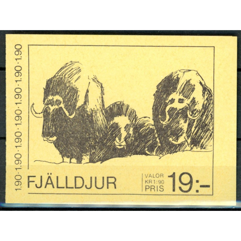 Sverige. 1984. Fauna og flora, AFA nr. 1266-67- postfrisk hæfte Stemplet hæfte FDC parstykkke SWEDEN