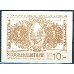 Sverige. 1983. Stochholmai 86, AFA nr. 1234-37 postfrisk miniark stemplet  hæfte FDC parstykkke SWEDEN