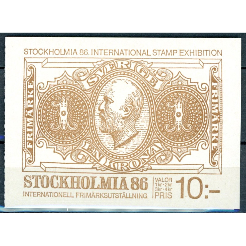 Sverige. 1983. Stochholmai 86, AFA nr. 1234-37 postfrisk miniark stemplet  hæfte FDC parstykkke SWEDEN