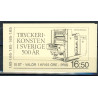 Sverige. 1983. Bogtrykkerkunstens indførelse, AFA nr. 1221-25 postfrisk stemplet  hæfte FDC parstykkke