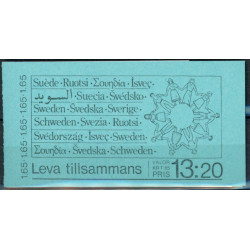 Sverige. 1982. Fredelig sameksistens, AFA nr. 1197-1200 postfrisk  stemplet  hæfte FDC parstykkke