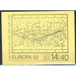 Sverige. 1982. Europamærker / CEPT, AFA nr. 1187-88 Ch/Cv postfrisk stemplet  hæfte FDC parstykkke