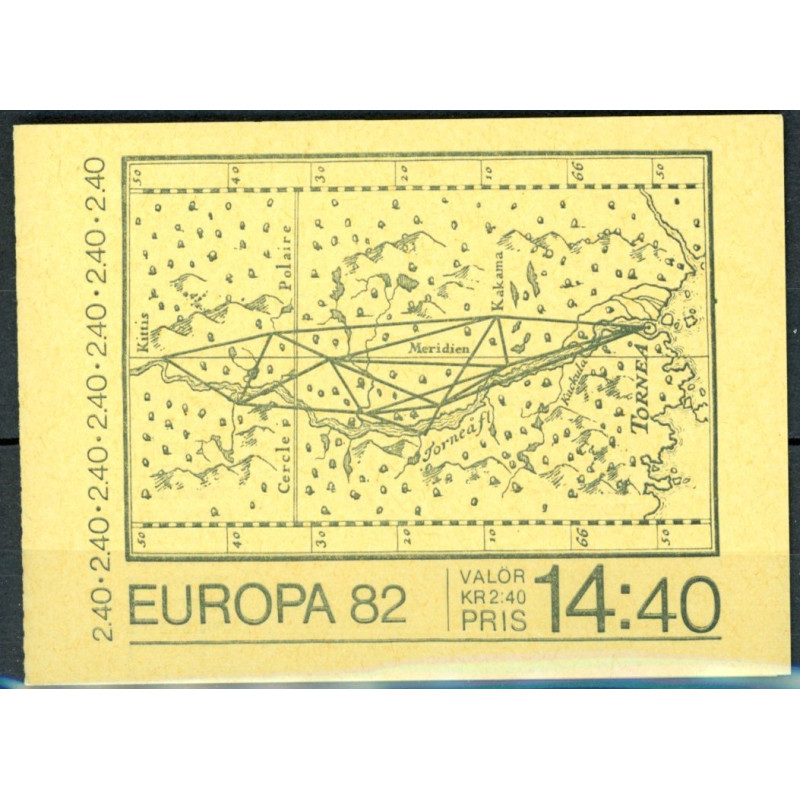 Sverige. 1982. Europamærker / CEPT, AFA nr. 1187-88 Ch/Cv postfrisk stemplet  hæfte FDC parstykkke