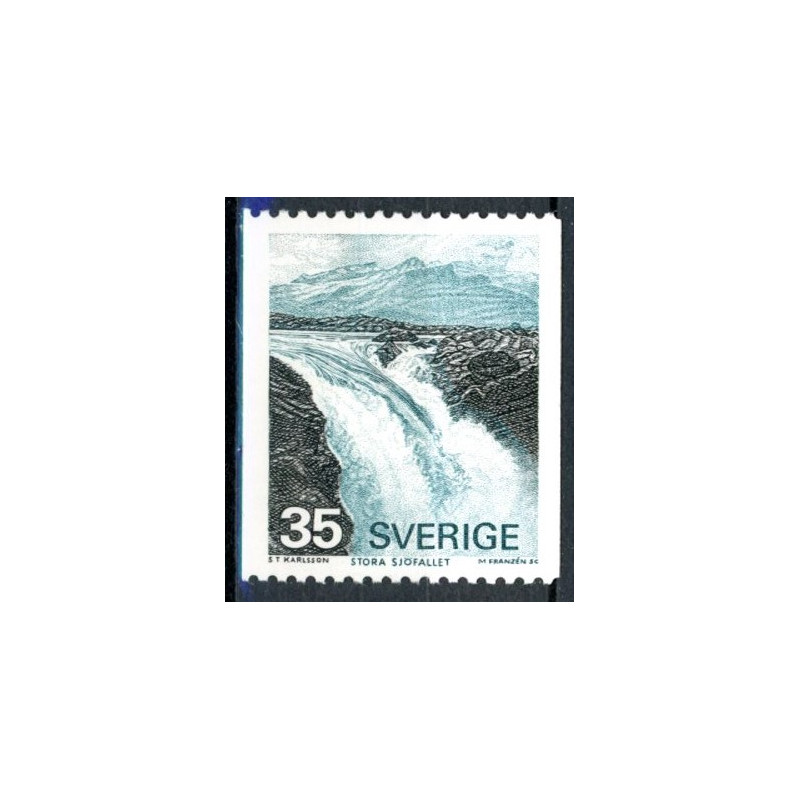 Sverige. 1976. Sjöfall 35 Øre. ALM papir AFA nr. 850uF **   postfrisk stemplet FDC st,