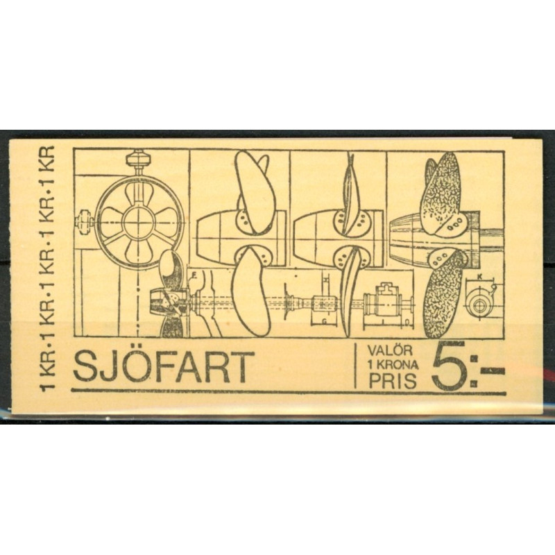 Sverige. 1974. Søfart, i 5-stribe. AFA nr. 887-91 **     postfrisk stemplet FDC st,