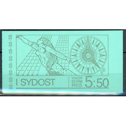 Sverige. 1972. Turistattraktioner, i Sydsverige, hæfte/blok, AFA nr. 759-63 **    postfrisk stemplet FDC st,
