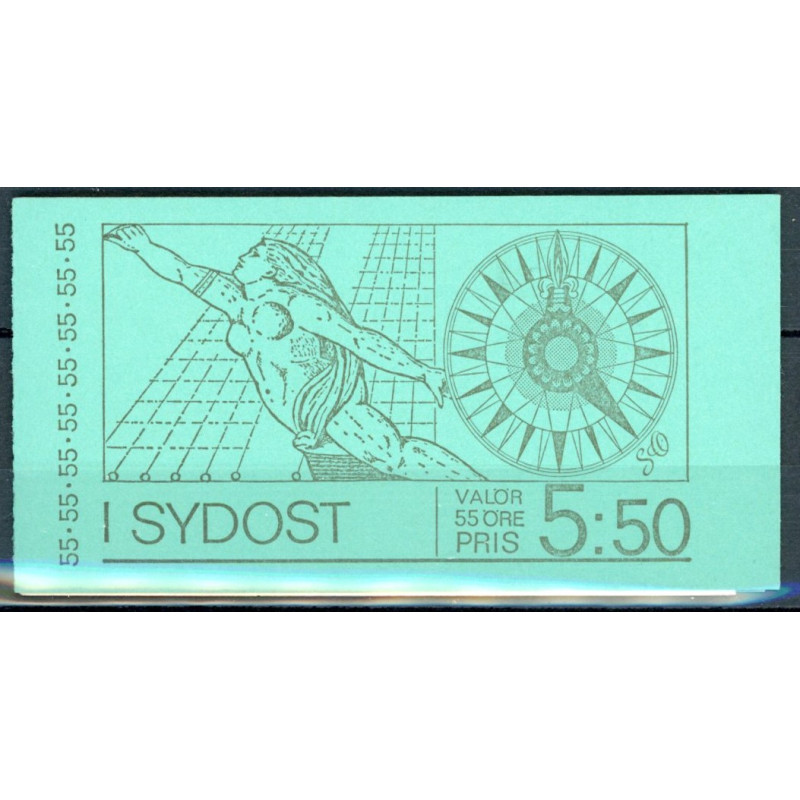 Sverige. 1972. Turistattraktioner, i Sydsverige, hæfte/blok, AFA nr. 759-63 **    postfrisk stemplet FDC st,