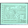 Sverige. 1969. Svenske eventyr, Hæfte/blok. AFA nr. 663Cv-667Ch **     postfrisk stemplet FDC st,