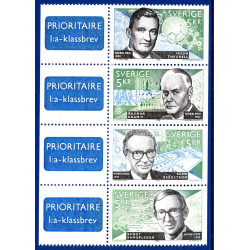 Sverige 1996. Nobelpristager. AFA 1900-03 postfrisk stemplet  hæfte FDC