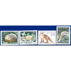 Sverige 1996. Vilde dyr. AFA 1853-57, postfrisk stemplet  hæfte FDC