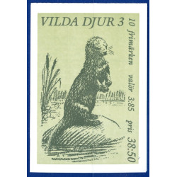 Sverige 1996. Vilde dyr. AFA 1855-56, postfrisk parstykke stemplet  hæfte FDC