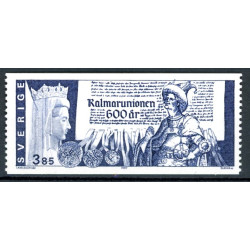 Sverige 1997. Kalmarunionen. AFA 1915 postfrisk stemplet  hæfte FDC