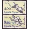 1994. 4,00-8,50 kr. Galionsfigurer I. AFA nr. 254-5 postfrisk stemplet