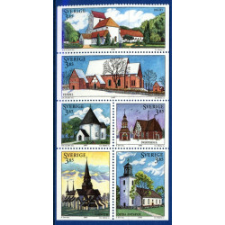 Sverige 1997. Svenske Huse III. AFA 1904-09 postfrisk stemplet  hæfte FDC