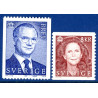 Sverige 1997. Kongen og Dronningen. AFA 1922-23 postfrisk stemplet  hæfte FDC