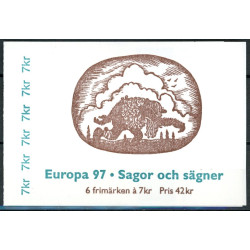 Sverige 1997. CEPT AFA 1929-31 postfrisk stemplet  hæfte FDC