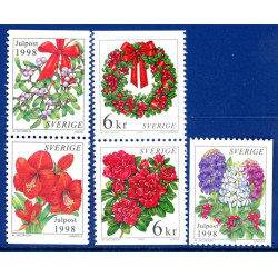 Sverige 1998. Julefrimærker. AFA nr. 2012-16 postfrisk stemplet  hæfte FDC parstykkke