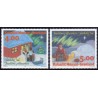 1994. 4,00-5,00 kr. Julefrimærker. AFA nr. 256-7 postfrisk stemplet