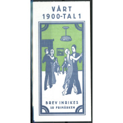 Sverige 1998. 1900-tallet I. AFA nr. 2000-2009 postfrisk stemplet  hæfte FDC parstykkke
