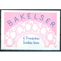 Sverige 1998. Flødekager. AFA nr. 1992-7 postfrisk stemplet  hæfte FDC parstykkke