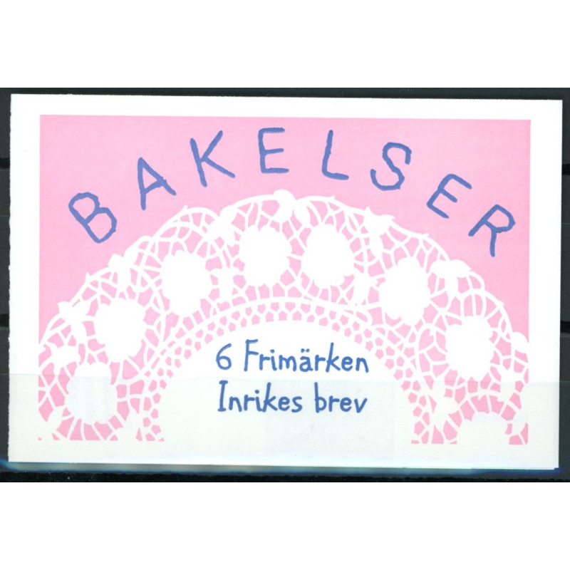 Sverige 1998. Flødekager. AFA nr. 1992-7 postfrisk stemplet  hæfte FDC parstykkke