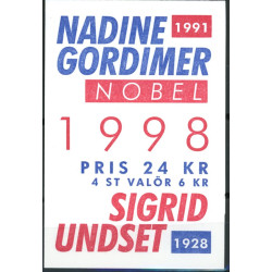 Sverige 1998. Nobel-prisen 1998. AFA nr. 2010-11 postfrisk stemplet  hæfte FDC parstykkke