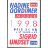 Sverige 1998. Nobel-prisen 1998. AFA nr. 2010-11 postfrisk stemplet  hæfte FDC parstykkke