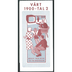 Sverige 1999. 1900-tallet II. AFA nr. 2026-35 postfrisk stemplet  hæfte FDC parstykkke