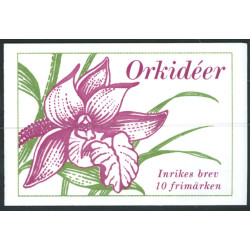 Sverige 1999. Orkidéer. AFA nr. 2042-45 postfrisk stemplet  hæfte FDC parstykkke