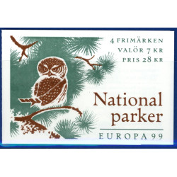 Sverige 1999. Europamærker/CEPT. AFA nr. 2050 postfrisk stemplet  hæfte FDC parstykkke