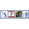 Sverige 1999. Cykler. AFA nr. 2046-49 postfrisk stemplet  hæfte FDC parstykkke